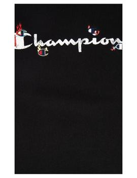 Sudadera crewneck negra Champion