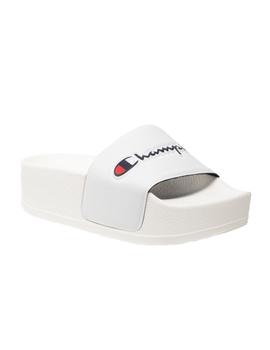 Chanclas plataforma slide nova blanca Champion