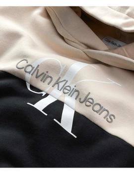 Vestido Colour Block Hoodie Drees Calvin Klein