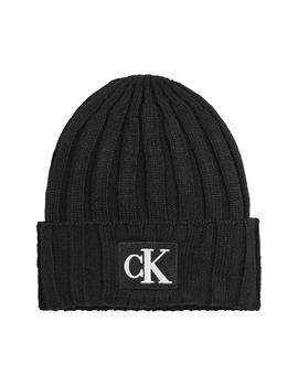 Gorro Black Monogram Rib Calvin Klein