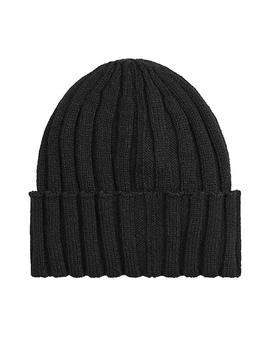 Gorro Black Monogram Rib Calvin Klein