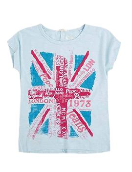 Camiseta azul Helia Pepe Jeans