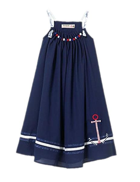 Vestido desigual online azul marino