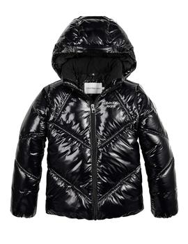 Chaqueta Cuts Seams Quilted Shiny Calvin klein