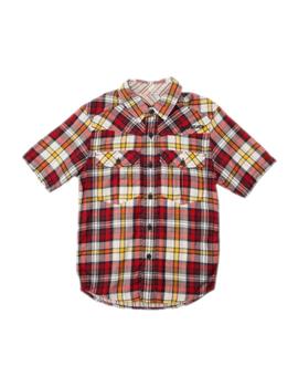 Camisa de cuadro roja Quiksilver