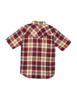 Camisa de cuadro roja Quiksilver