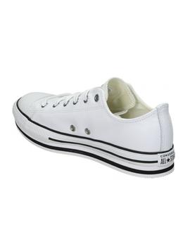 Zapatillas Ctas Plataforma EVA OX white piel Conve