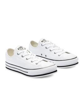 Zapatillas Ctas Plataforma EVA OX white piel Conve