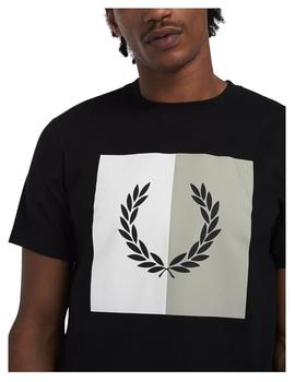 Camiseta Laurel Graphic negra Fred Perry