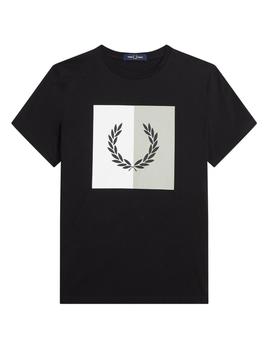 Camiseta Laurel Graphic negra Fred Perry