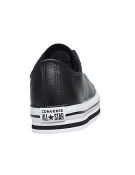 Zapatillas Ctas Plataforma EVA OX black piel Conve