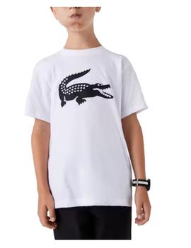 Camiseta Blanca Logo Negro Lacoste