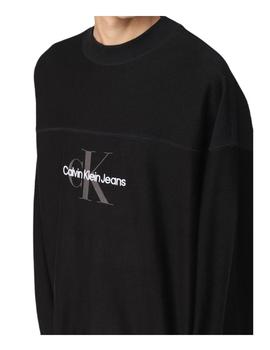 Sudadera monologo textured Calvin Klein