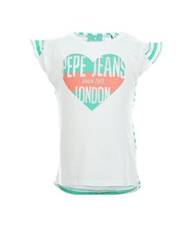 Camiseta rayas verde Burgundy Pepe Jeans