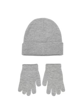 Conjunto Gorro y Guantes Gris Levi´s