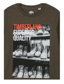 Camiseta manga larga kaki Timberland