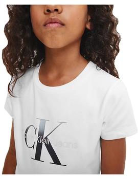 Camiseta White Gradient Monogram Calvin Klein