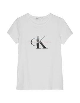 Camiseta White Gradient Monogram Calvin Klein