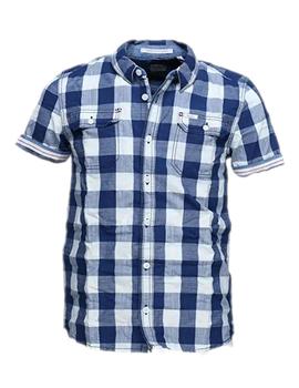 Camisa cuadro azul Maison Pepe Jeans