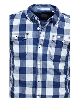 Camisa cuadro azul Maison Pepe Jeans