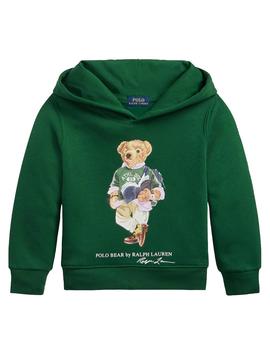 Sudadera Verde c.c Oso Polo Ralph Lauren