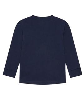 Camiseta Azul  Logo Granate Polo Ralph Lauren