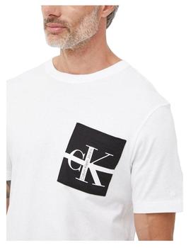 Camiseta Stripe Pocke Calvin Klein