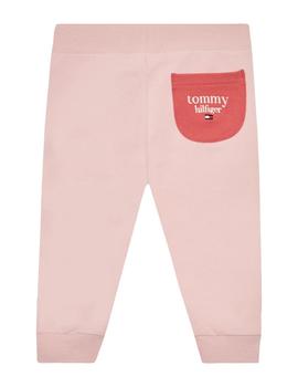 Pantalón Pink Logo Colorblock Tommy Hilfiger