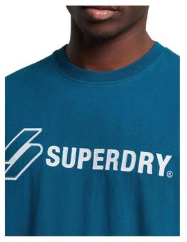 Camiseta Code sl applique Superdry