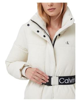 Chaqueta logo belt waisted Calvin Klein