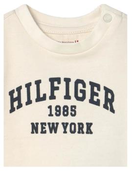 Camiseta Baby Varsity Blanca Tommy Hilfiger