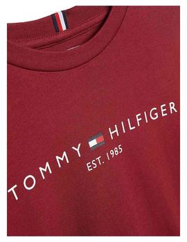 Camiseta Essential Granate Tommy Hilfiger