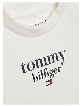Camiseta Baby Blanca Logo Tommy Hilfiger