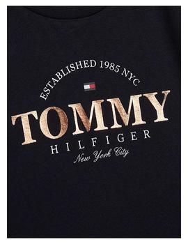 Camiseta Foil Graphic Azul Tommy Hilfiger