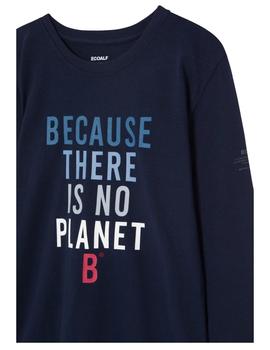 Camiseta Becausealf azul Ecoalf