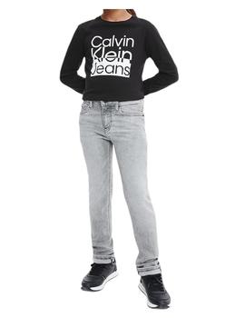 Camiseta Chest Monograma Black Calvin klein