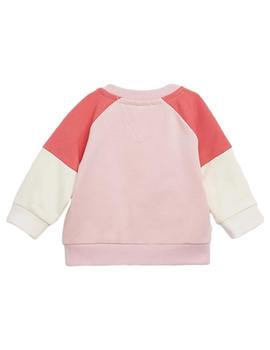 Sudadera Pink Baby Logo Colorblock Tommy Hilfiger