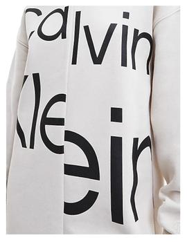 Vestido disrupted logo roll Calvin Klein