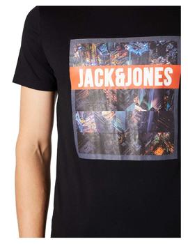 Camiseta Club Tee Negra Jack&Jones
