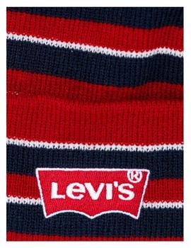 Conjunto Gorro y Guantes Rayas  Levis