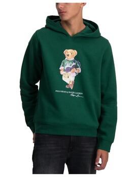 Sudadera Verde c.c Oso Polo Ralph Lauren