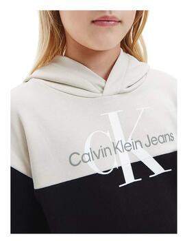 Vestido Colour Block Hoodie Drees Calvin Klein