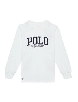 Camiseta Blanca Logo Azul Polo Ralph Lauren