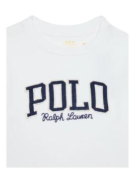 Camiseta Blanca Logo Azul Polo Ralph Lauren