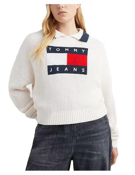 Jersey Flag Collar Tommy Jeans