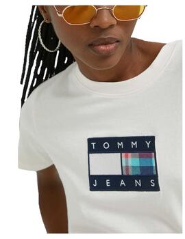 Camiseta reg tartan Tommy Jeans