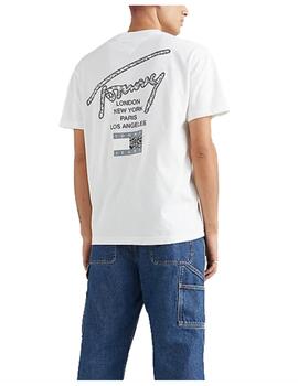 Camiseta classic logo blanca Tommy Jeans