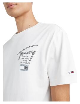 Camiseta classic logo blanca Tommy Jeans