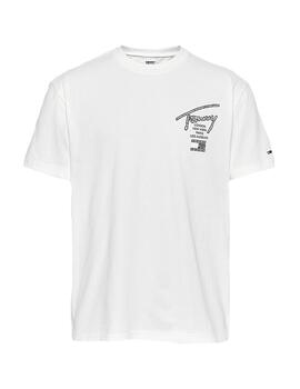 Camiseta classic logo blanca Tommy Jeans