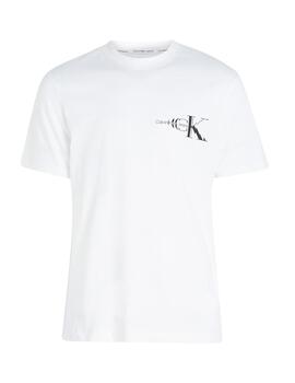 Camiseta glitched monologo back Calvin Klein